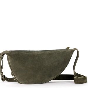 The Sak Tess Sling Bag - Genuine Suede (Moss)